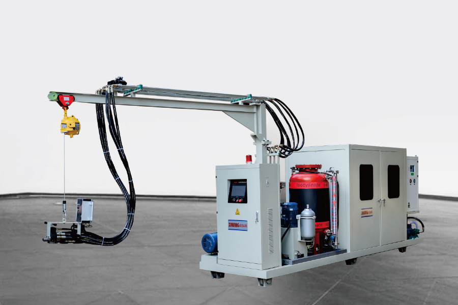 Cyclopentane Polyurethane Meaisín Instealladh Cúire Ardbhrú Le Track Cyclopentane Polyurethane Meaisín Instealladh Cúire Ardbhrú Le Track